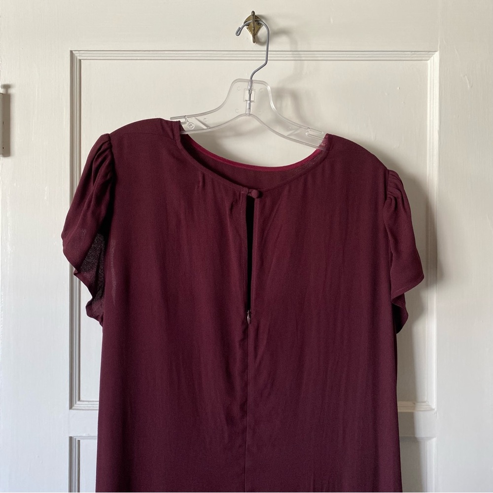 Reformation | Frasier Dress in Prune - Picture 10 of 15